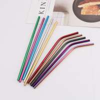 2019 hot on Amazon colorful foldable stainless steel straw  brushes telescopic